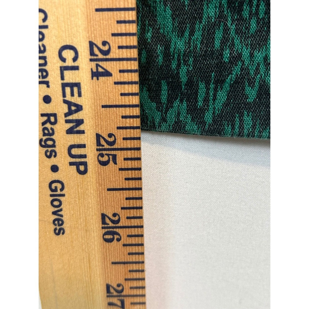 Green Ikat Diamond Pattern Straight Leg Pants Women Green Black Geometric Print - Picture 8 of 11